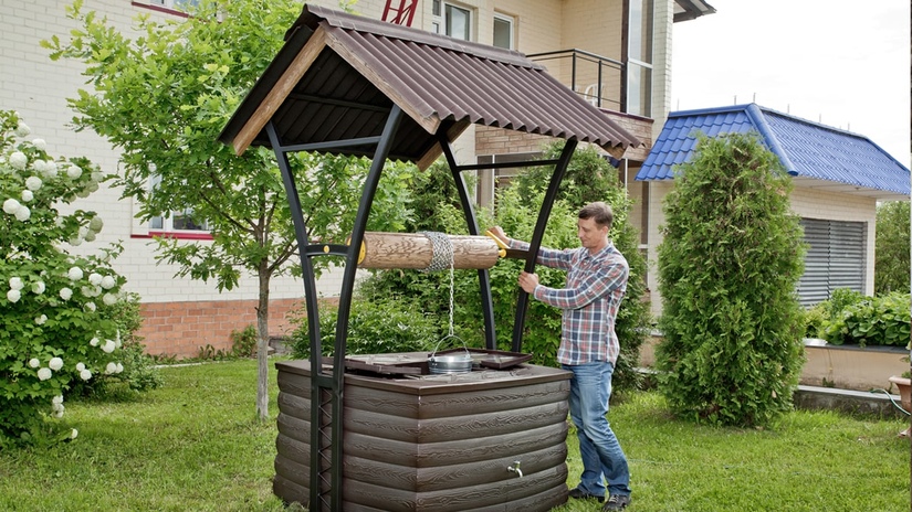 Колодец с воротом
